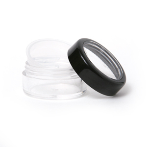 10 – Gram Jars w/ Sifter & Seal and Black Window Top